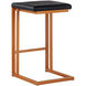 Boone 26 inch Champagne Gold / Onyx Counter Stool, Set Of 2