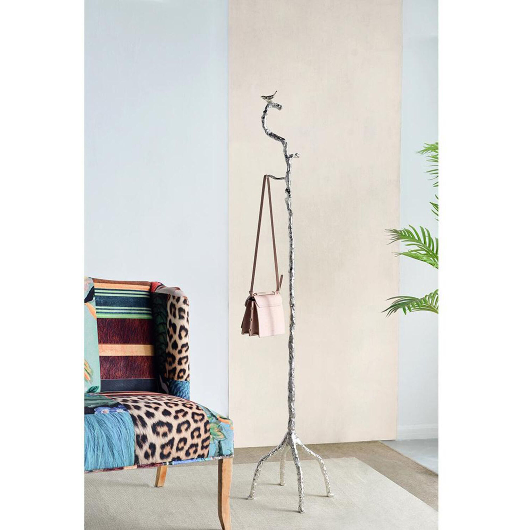 Anita 71 inch Shiny Gold Coat Hanger