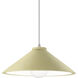 Radiance Collection - Flare 1 Light 11.75 inch Vanilla Gloss and Brushed Nickel Pendant Ceiling Light in Replaceable Bulb, White, Form+Finish+Function