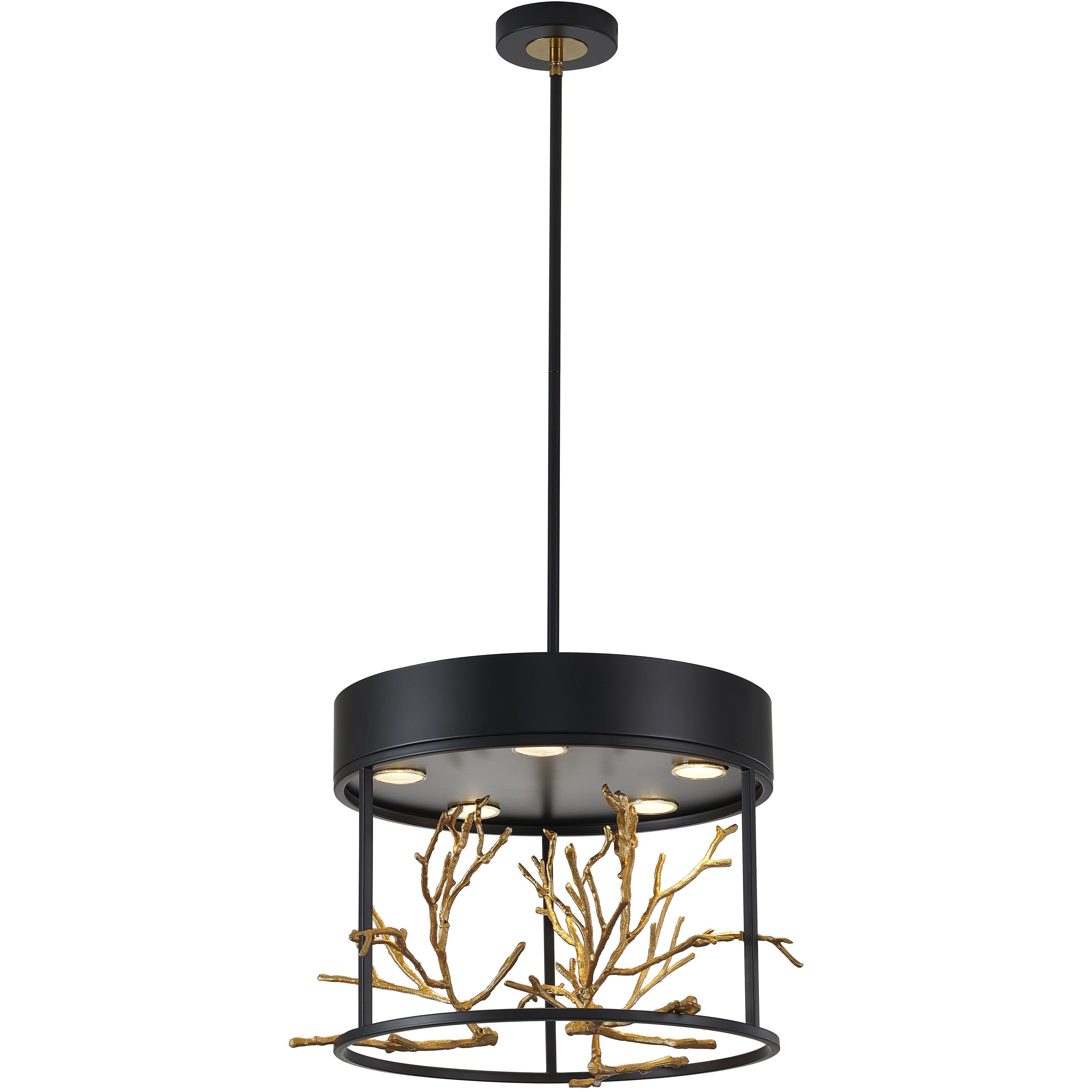 Canada Pendant Ceiling Light in Matte Black