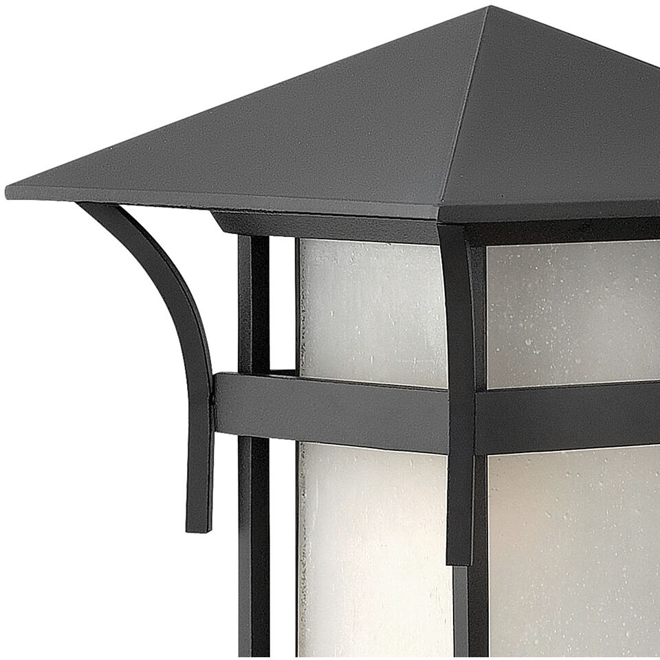 Estate Series Harbor Outdoor Wall Mount Lantern in Satin Black, Non-LED, Medium