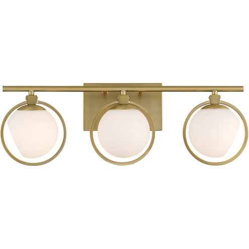 Teatro 3 Light 23.75 inch Brushed Gold Vanity Light Wall Light