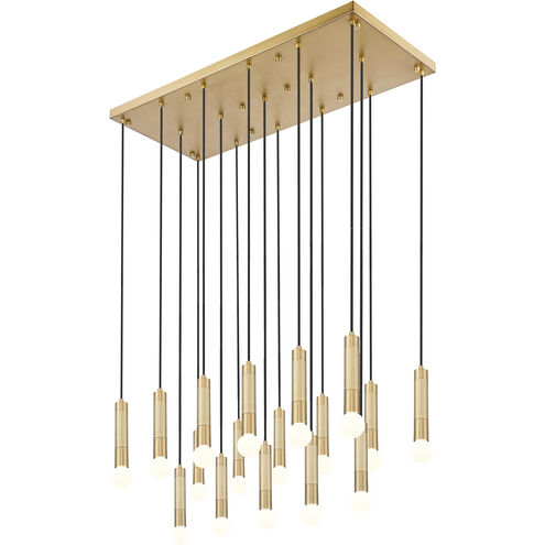 Stari Linear Chandelier Ceiling Light in Modern Gold