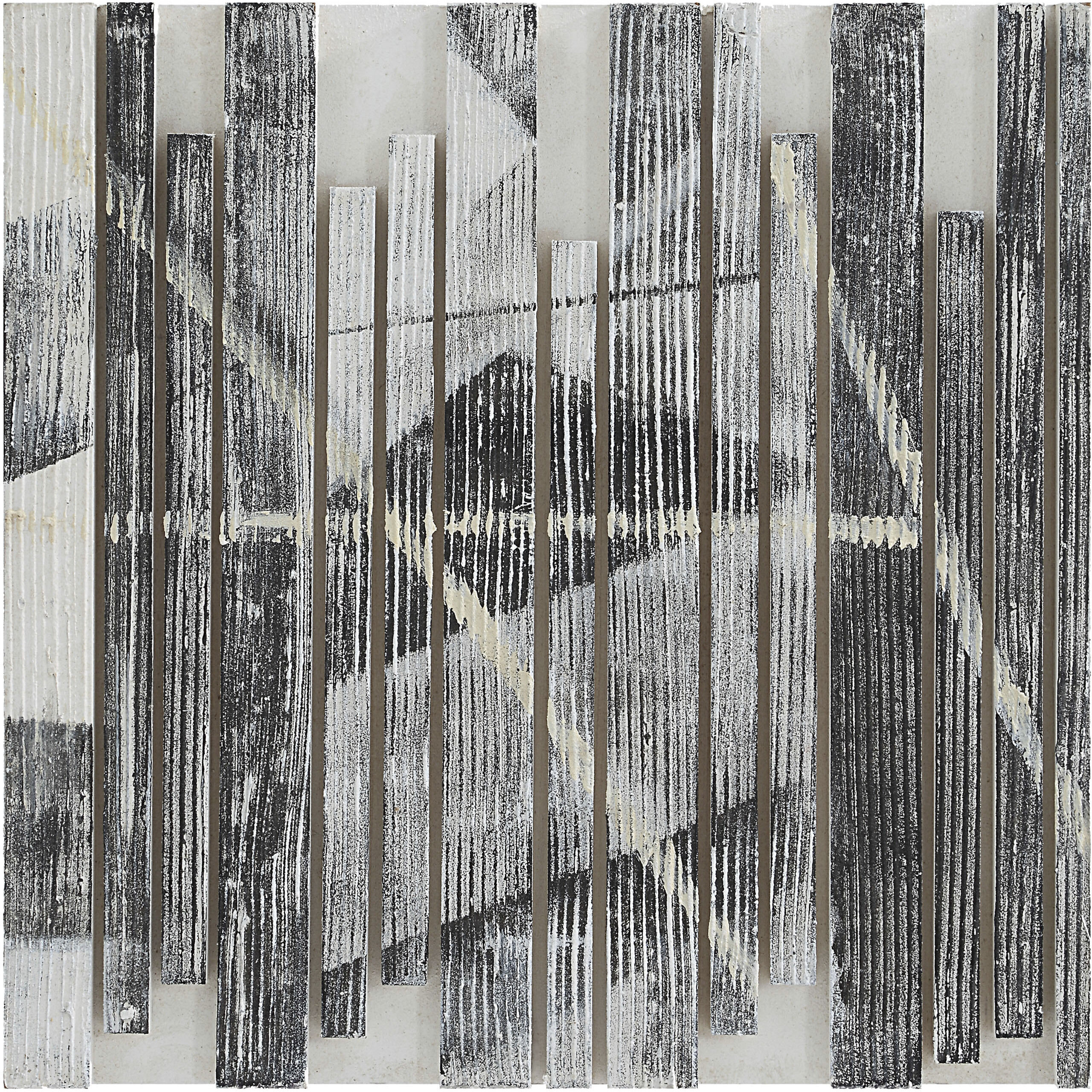 Lyon White and Blue and Black Wall Decor, Set of 3