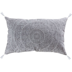 Mandala 26 X 6 inch Crema/Grey Pillow Cover