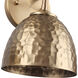 Shepard 3 Light 24.63 inch Modern Brass Vanity Light Wall Light