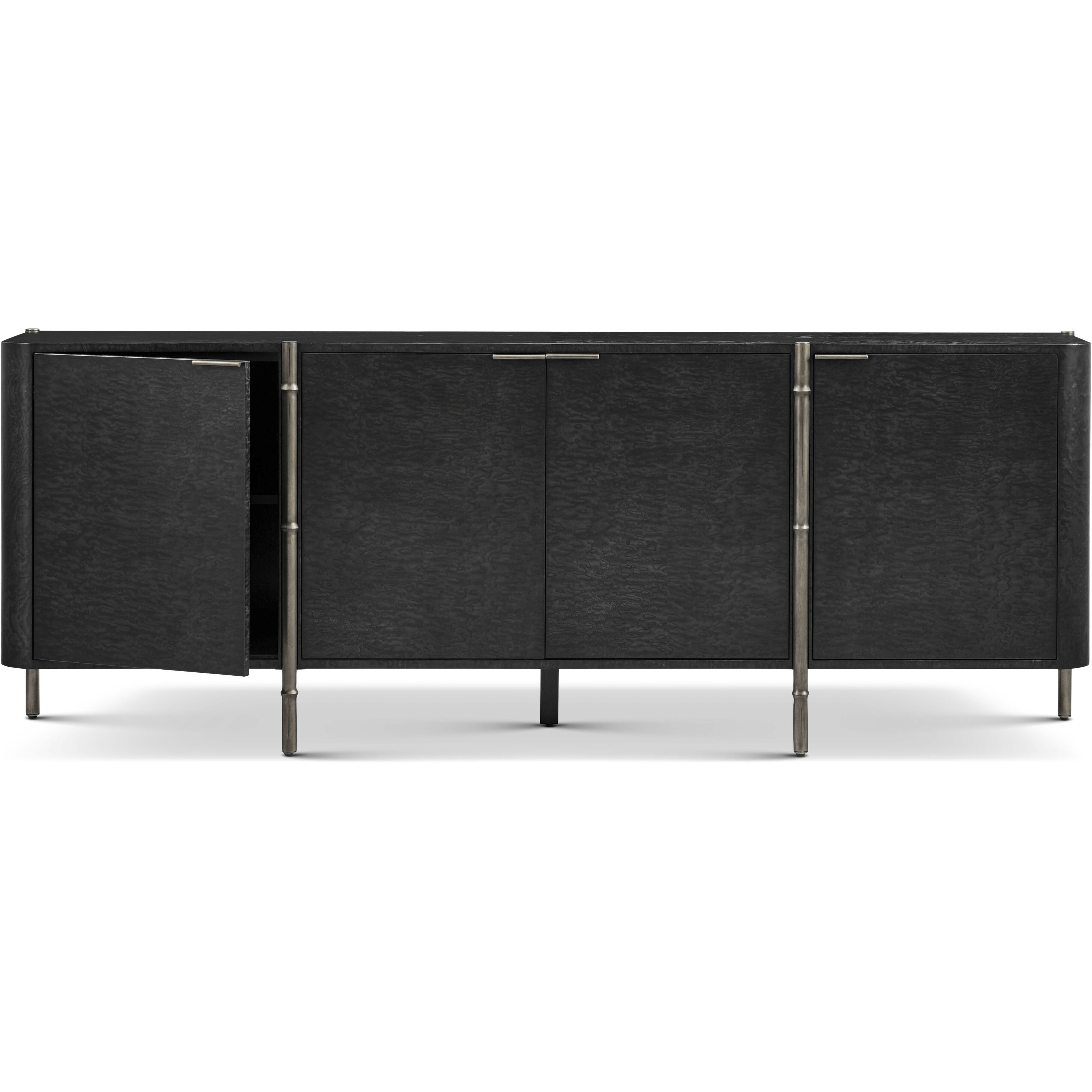 Kesden 86 X 18 inch Silent Black Sideboard, Wooden