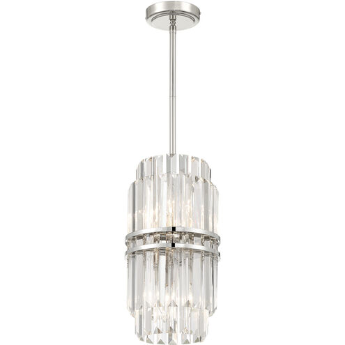 Hayes 4 Light 8 inch Polished Nickel Mini Pendant Ceiling Light