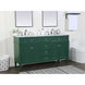 Park Avenue 60 X 22 X 35 inch Green Vanity Sink Set
