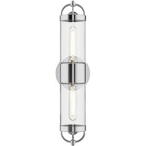 Alora Mood Lancaster 2 Light 3.88 inch Chrome Bath Vanity Light Wall Light