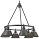 Yep Orwell 29 inch 60.00 watt Matte Black Chandelier Ceiling Light in Rubbed Bronze