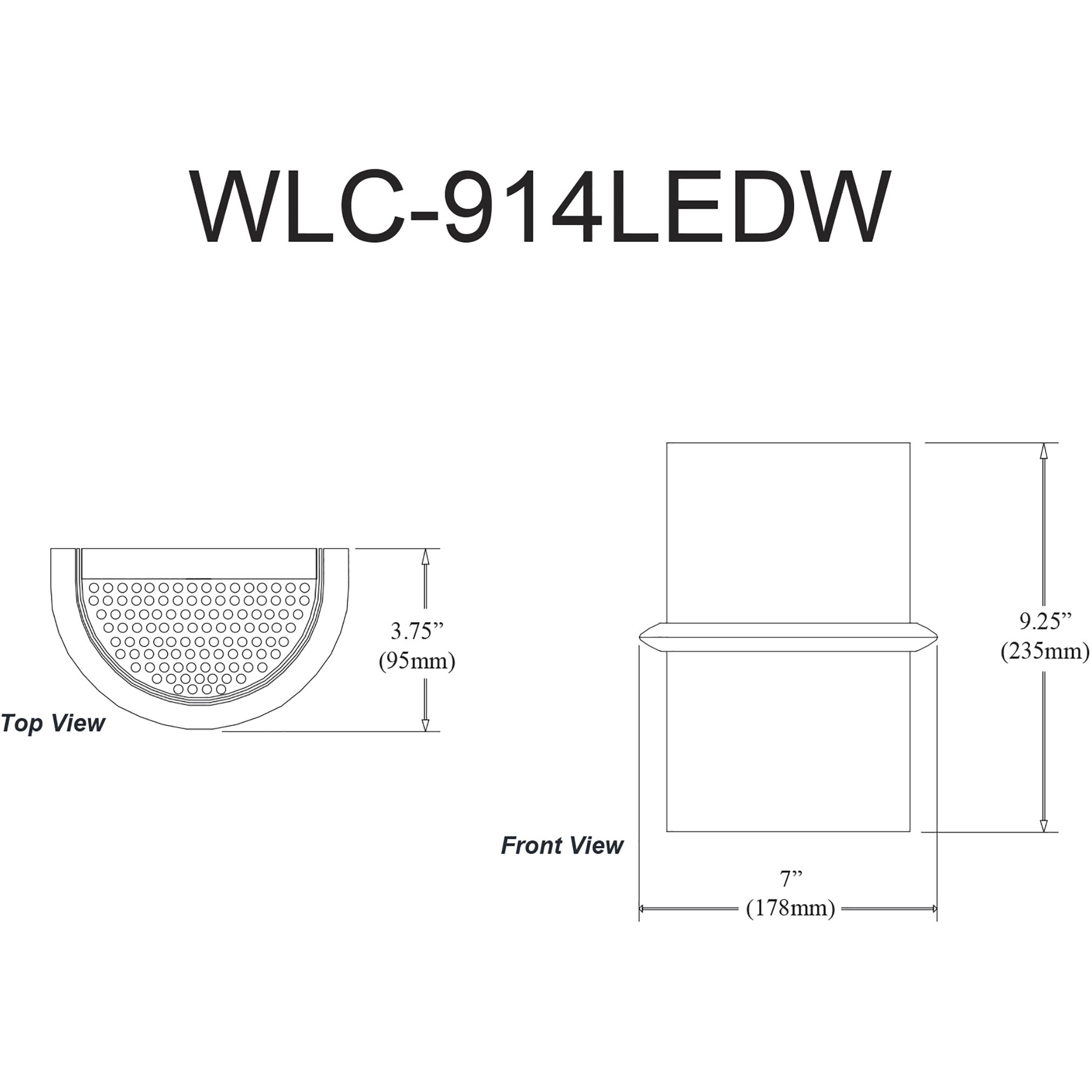 Wallace LED 7 inch Matte Black Decorative Wall Sconce Wall Light