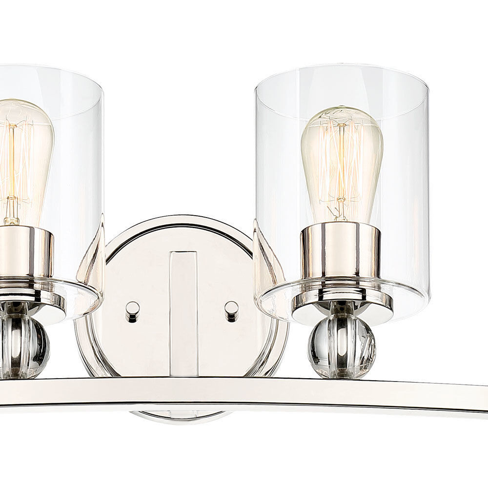 Studio 5 4 Light 33 inch Polished Nickel Bath Light Wall Light