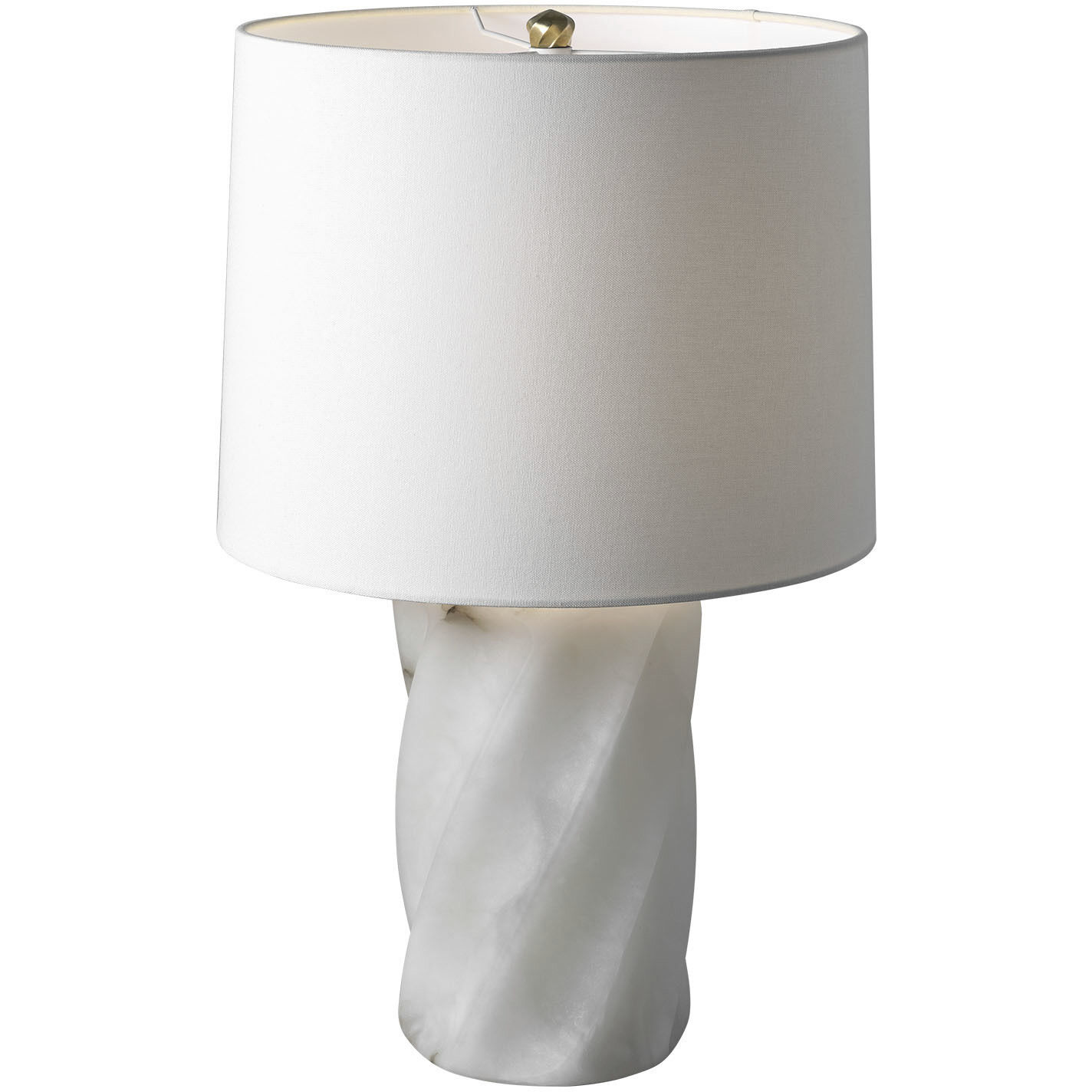 AERIN Ripley 24.75 inch 15 watt Alabaster Torsade Table Lamp Portable Light