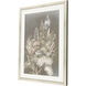 Delicate Bunch Beige and Gray and Neutral and White Framed Art