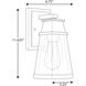 Greene Ridge 1 Light 12 inch Textured Black Outdoor Wall Lantern, Small