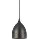 Signature 1 Light 7 inch Oil Rubbed Bronze Metal Pendant Set Ceiling Light