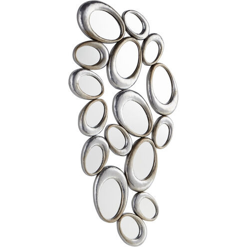 Ovate Reflections 43 X 23 inch Silver Wall Mirror