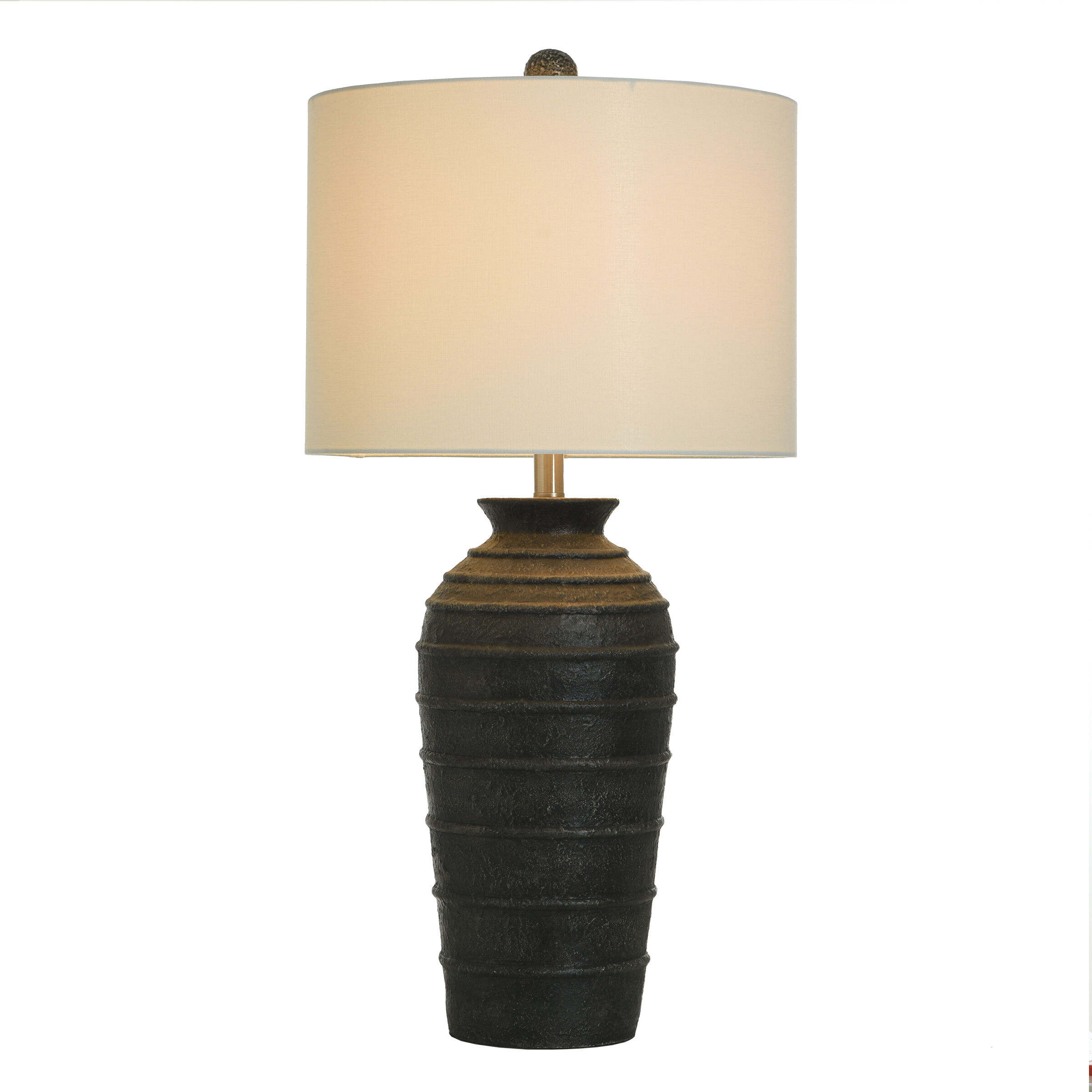 Hampton 32 inch 150.00 watt Matte Black Table Lamp Portable Light