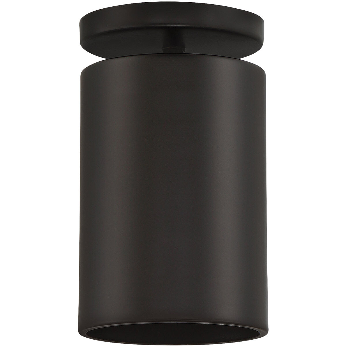 Pint LED 5 inch Matte Black Outdoor Flush Mount