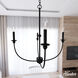 Southcrest 4 Light 26 inch Flat Matte Black Chandelier Ceiling Light