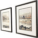 Winding River Green and Brown and Rust and Gray Framed Art, Propac