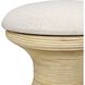 Raven 18 inch Natural with Cream Accent Stool