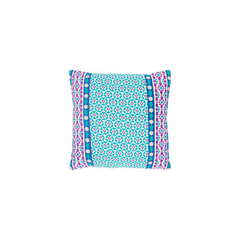 Lucent 20 X 20 inch White and Teal Pillow Kit