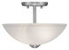 Somerset 2 Light 13 inch Brushed Nickel Semi-Flush Mount Ceiling Light