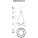 Ring LED 24 inch Chrome Chandelier Ceiling Light