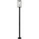 Dunbroch 1 Light 95.5 inch Deep Bronze and Outdoor Brass Outdoor Post Mounted Fixture