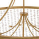 Myra 18 Light 48 inch Distressed Brass Chandelier Ceiling Light