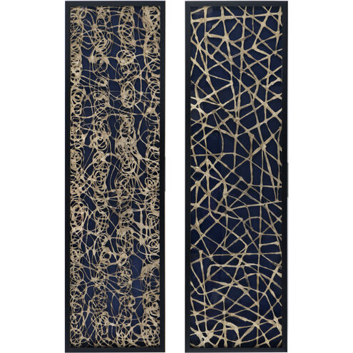 Tannis Blue/White Wall Décor, Abstract