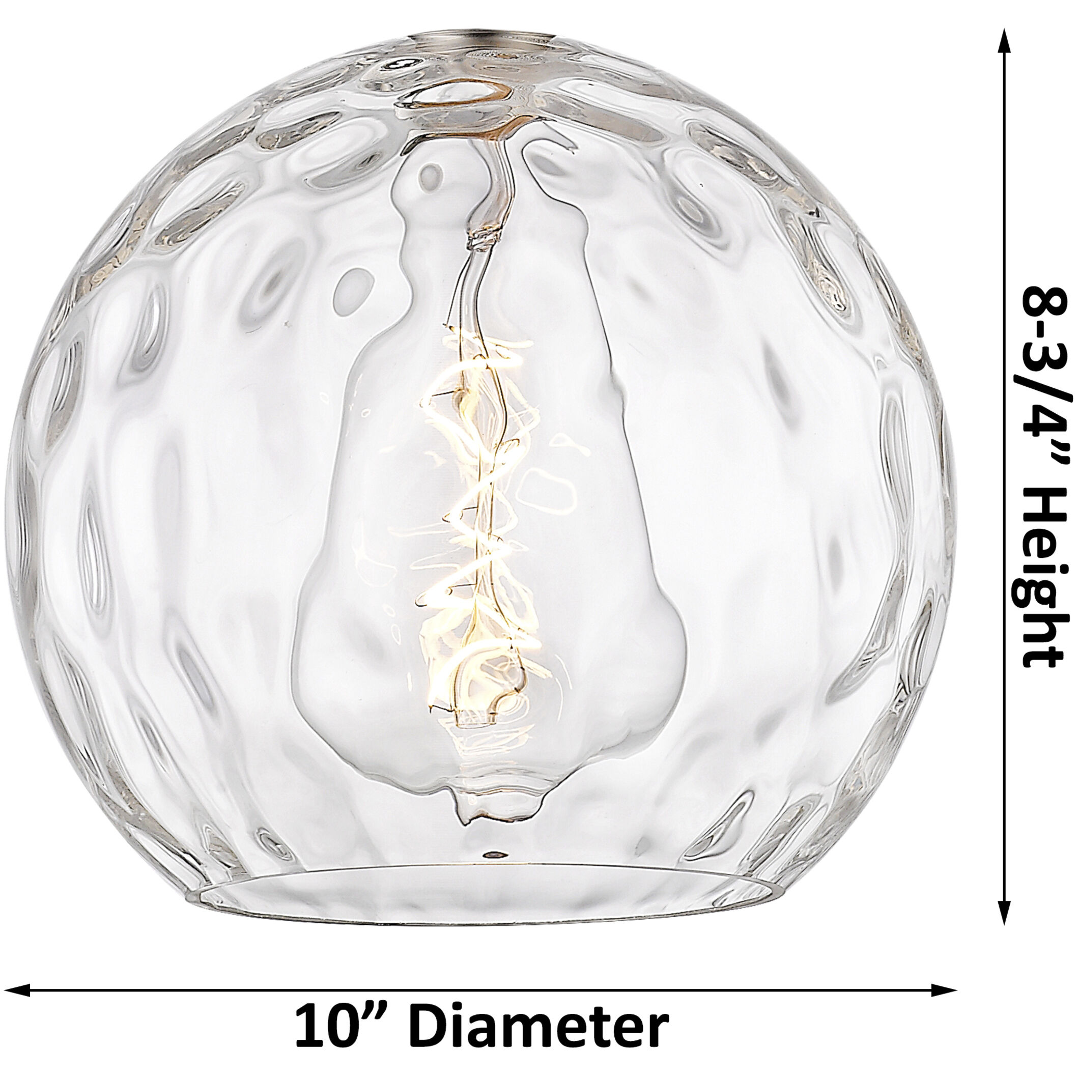 Ballston Athens Water Glass 1 Light 10 inch Polished Chrome Mini Pendant Ceiling Light