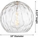 Ballston Athens Water Glass LED 10 inch White and Polished Chrome Mini Pendant Ceiling Light