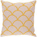 Meadow 18 X 18 inch Off-White and Yellow Pillow Cover