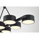 Canada LED 15 inch Black Chandelier Ceiling Light