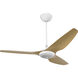 Haiku 60 inch White with Caramel Wood Grain Blades Outdoor Ceiling Fan