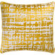 Hessian 22 inch Metallic - Gold, White Pillow Kit
