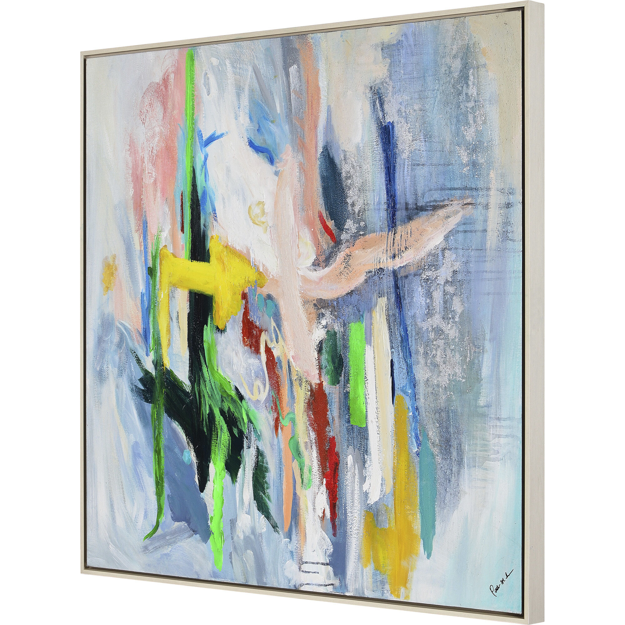 Diya Multicolor Texture Canvas Art