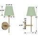 Xavier Sconce Wall Light in Vibrant Gold and Green