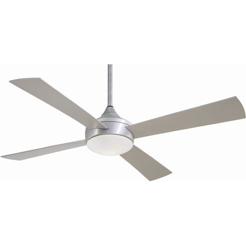 Aluma Wet 52 inch Brushed Aluminum with Silver Blades Outdoor Ceiling Fan