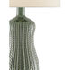 Mamora 29 inch 150 watt Green and Antique Brass Table Lamp Portable Light