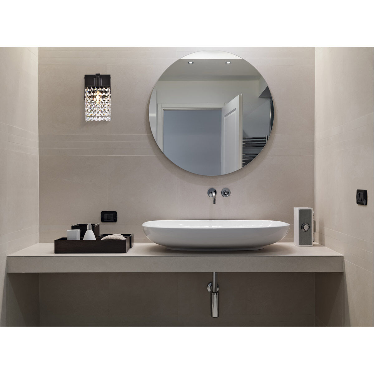 Phineas 1 Light 6 inch Black Bath Sconce Wall Light