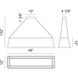 Carlington LED 12 inch Matte Black Chandelier Ceiling Light