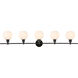 Syracuse 5 Light 47 inch Black Wall sconce Wall Light