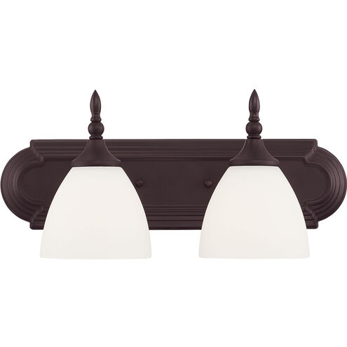 Herndon 2 Light 18 inch English Bronze Bathroom Vanity Light Wall Light, Essentials