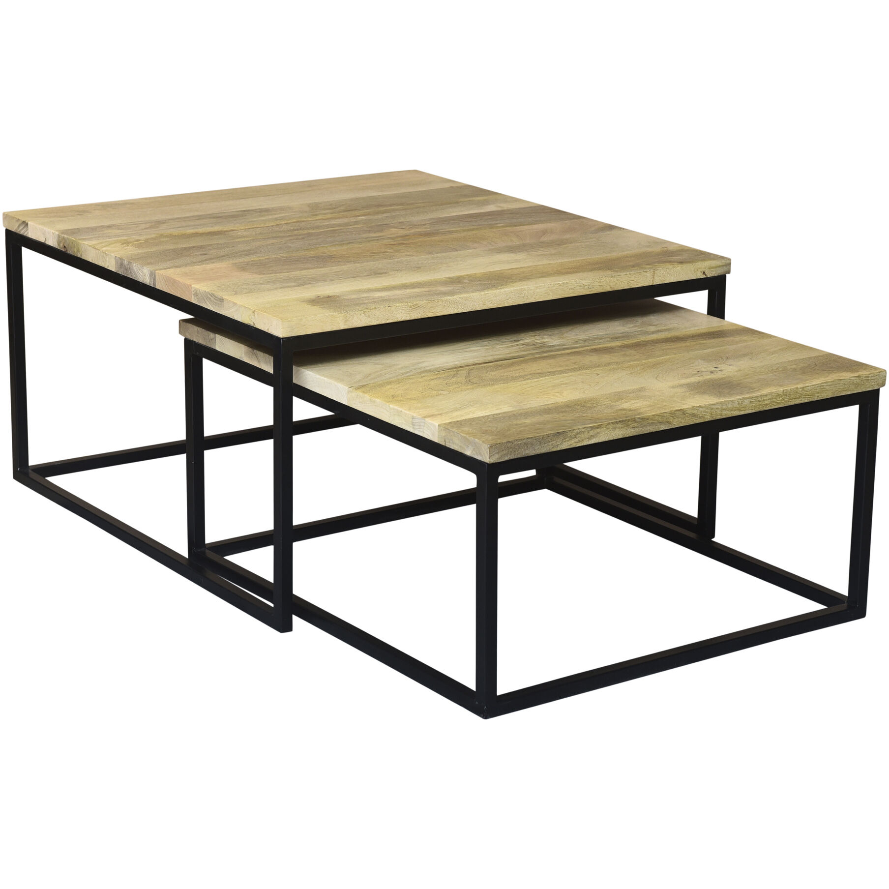 Hollis 31.5 X 31.5 inch Natural Nesting Coffee Table Set