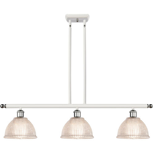 Ballston Arietta LED 36 inch White and Polished Chrome Island Light Ceiling Light, Ballston