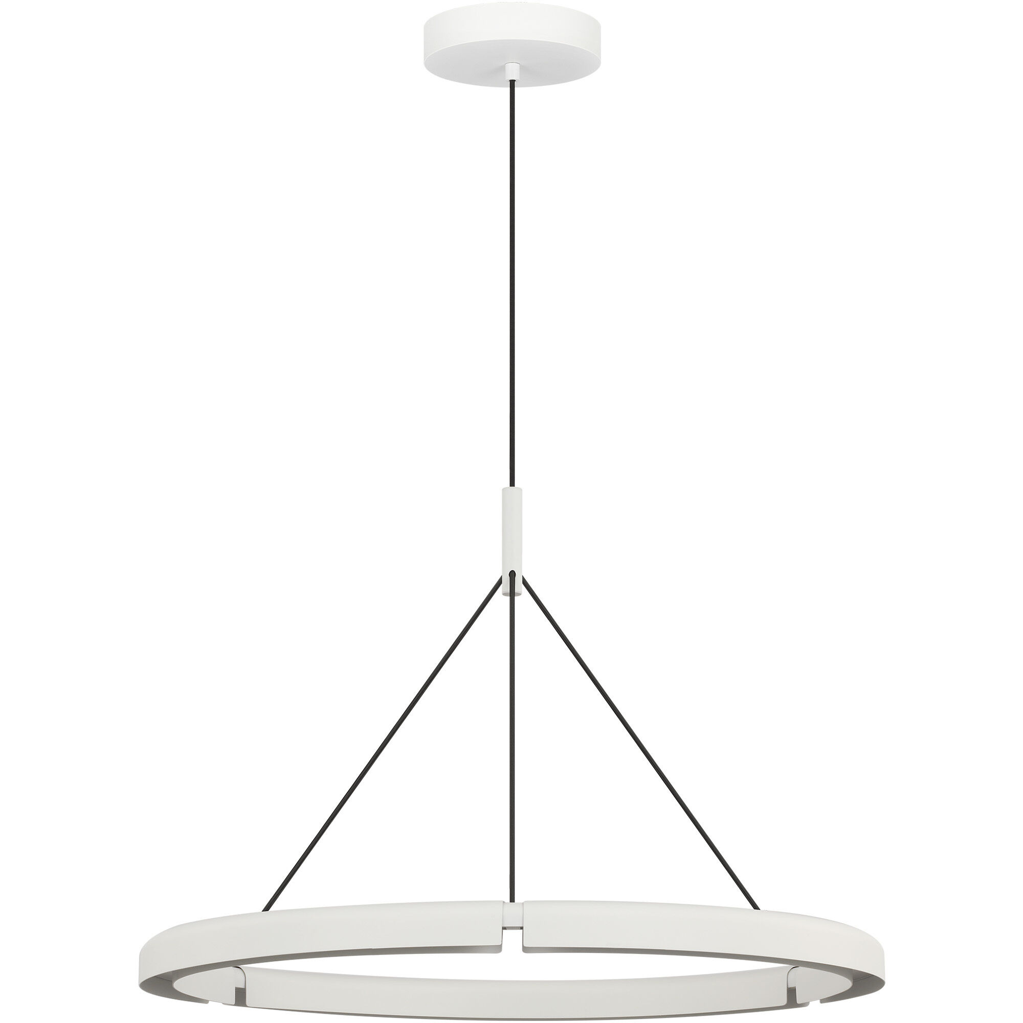 Peter Bristol Cloak LED 30.4 inch Matte White Chandelier Ceiling Light